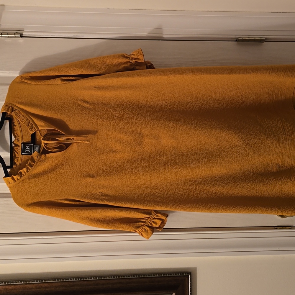 JH BRAND BRAND WOMEN'S GOLDEN "MUSTARD" DRESS SIZE 8